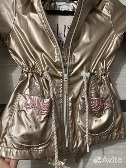 Плащ куртка для девочки 98-104