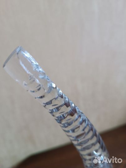 Хрустальная пепельница и рог