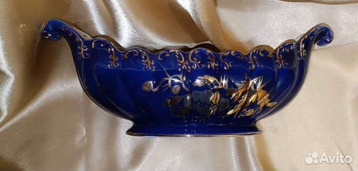 Ваза для фруктов cobalt, Румыния XX в(1965-70гг)