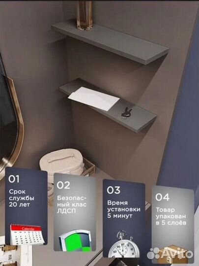 Полки настенные 2шт