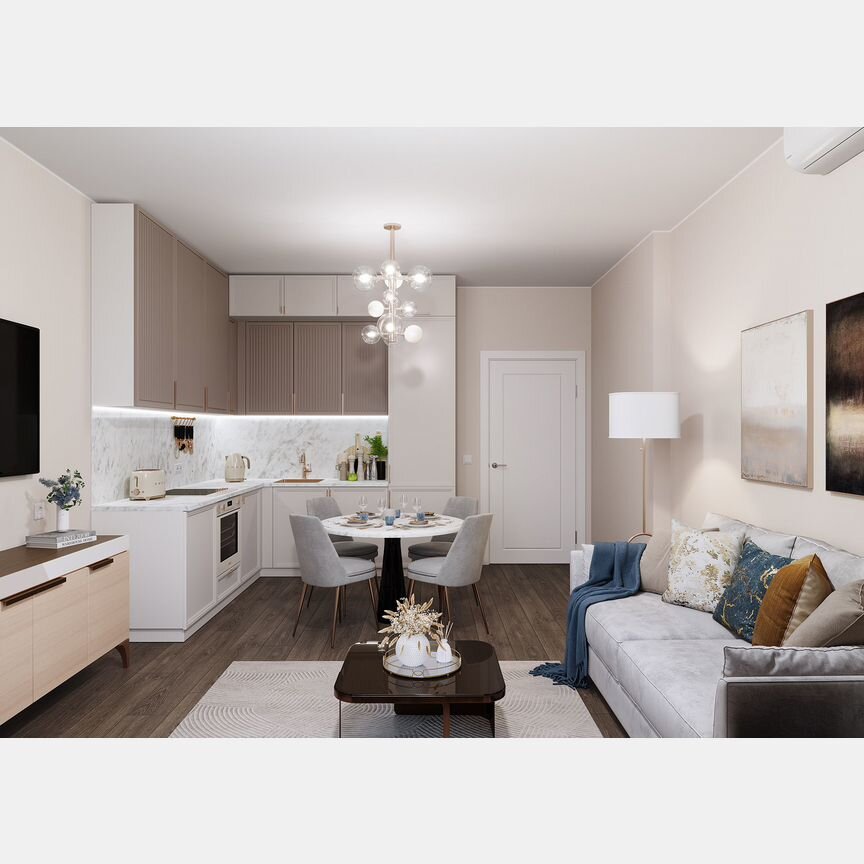 2-к. квартира, 60 м², 6/20 эт.