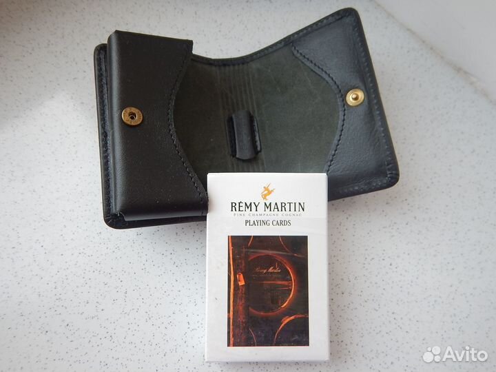 Карты игральные в кожаном чехле Remy Martin