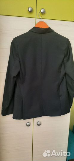 Школьный пиджак синий р.146