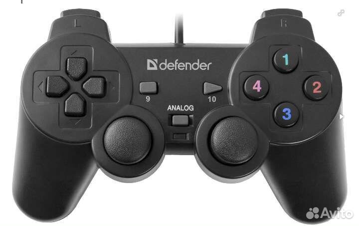 Геймпад Defender Omega USB, проводной, вибрация, д