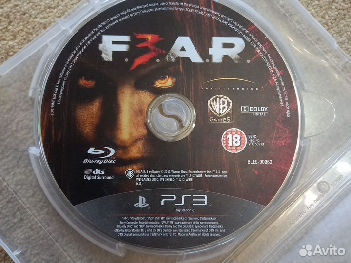 Fear 3 для ps3