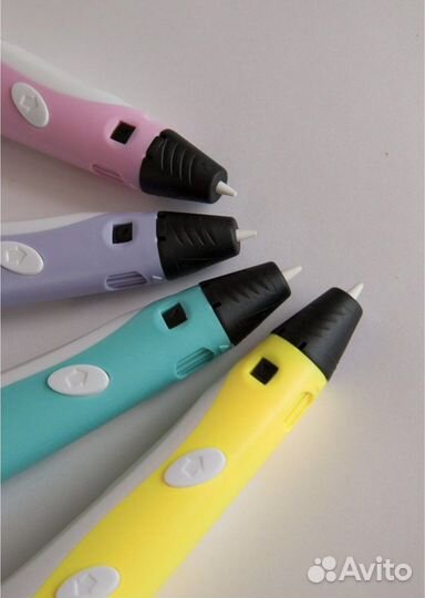 3d ручка с набором пластика и трафаретами