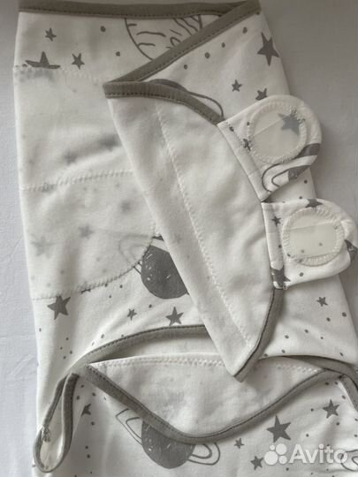 Спальный мешок кокон для новорожденных на липучке