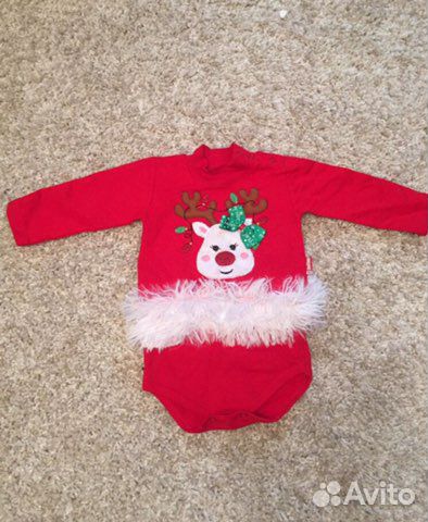 Новогодний боди костюм