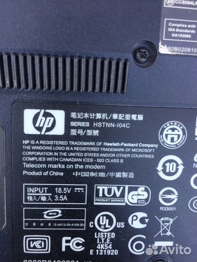 Ноутбук hp Compad nx 7300