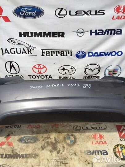 Бампер задний Hyundai Solaris седан G4FC 2012