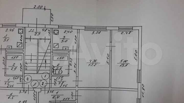 2-к. квартира, 43,8 м², 1/2 эт.