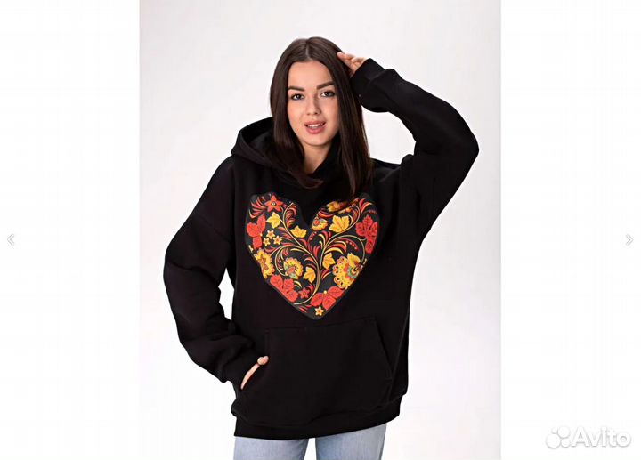 Худи женское свитшот оверсайз