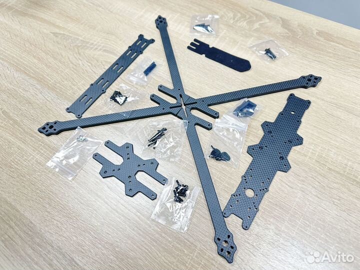 Рама для FPV дрона карбоновая XL10, 10 дюймов, 7мм