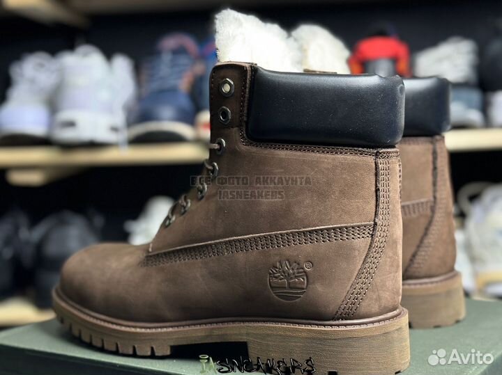 Ботинки Timberland зимние коричневые 41-45