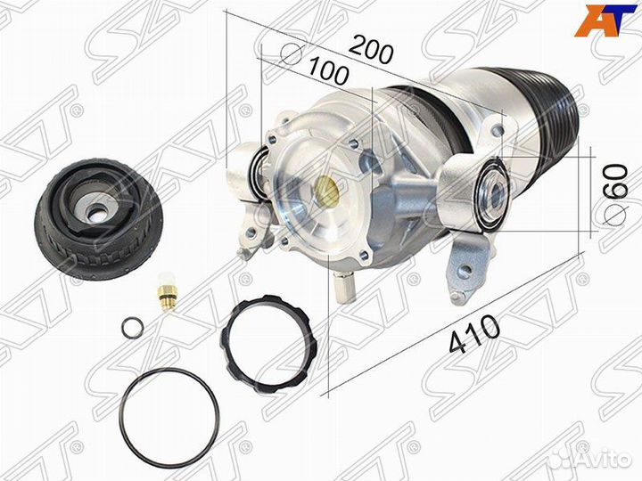 Пневмобаллон задний левый Audi Q7
