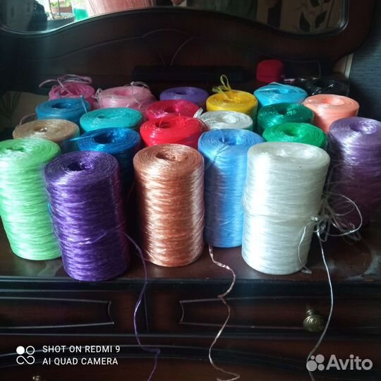 Нитки для вязания мочалок