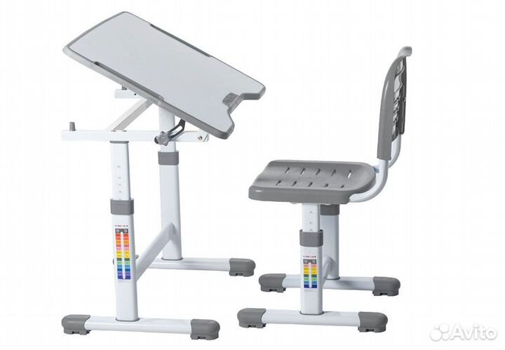 Комплект растущая парта+стул Sole II grey (новая)