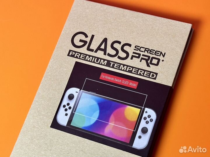 Закаленое защитное стекло Nintendo Switch Oled