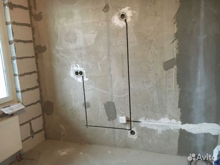 Перенос розеток, штробление с пылеудалением