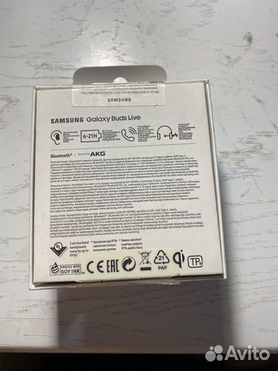 Беспроводные наушники samsung galaxy buds live