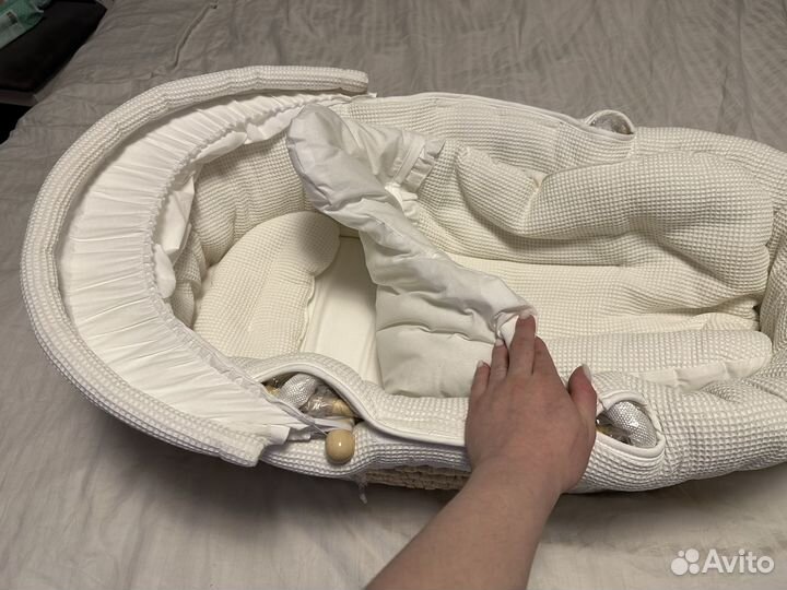 Плетеная люлька колыбель для новорожденного