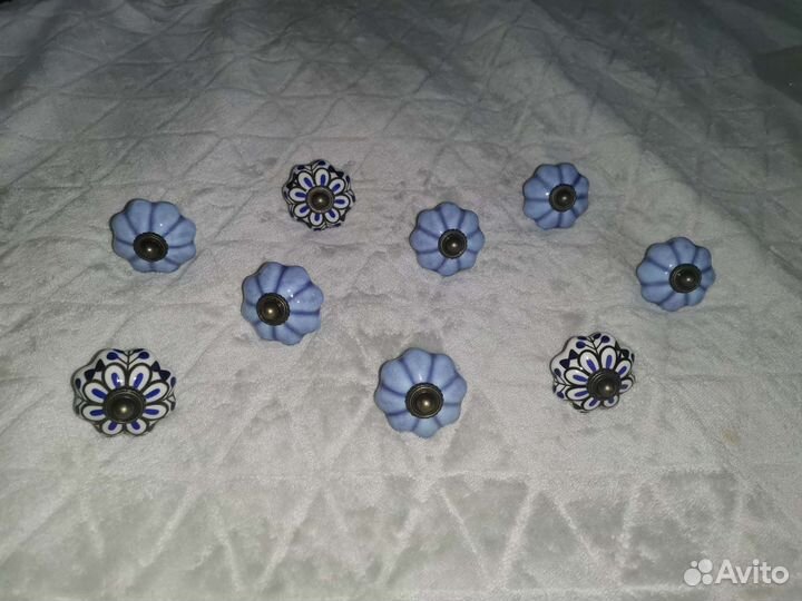 Мебельные ручки керамика. Винтажные.Zara Home