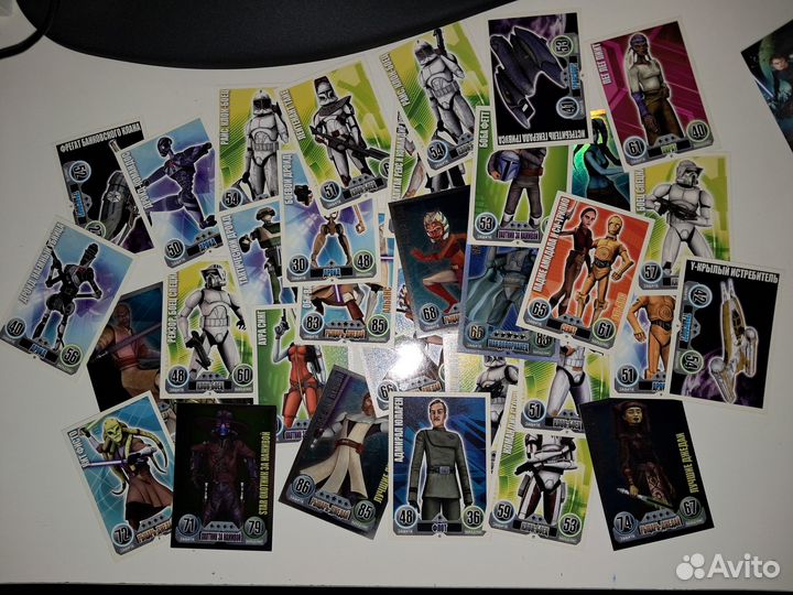 Коллекционные карточки Звёздные войны Force Attax