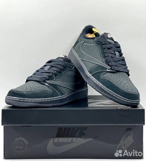 Nike Air Jordan 1 Low & Travis Scott Black Phantom