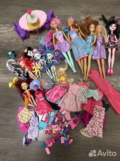 Куклы Barbie, enchantimals пакетом