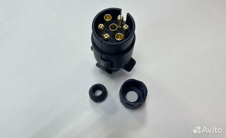 Вилка прицепа 7-pin пластиковая на защелке - ATW0