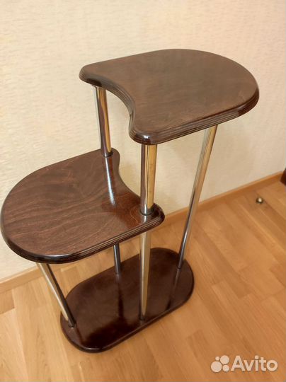 Подставка под цветы или декор дерево металл