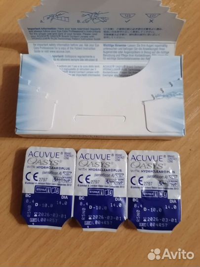 Линзы контактные acuvue oasys двухнедельные
