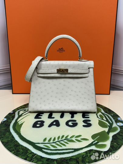 Сумка Hermes Ostrich Hermès Kelly Sellier 25