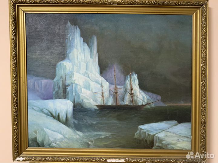 Картина «парусник во льдах»