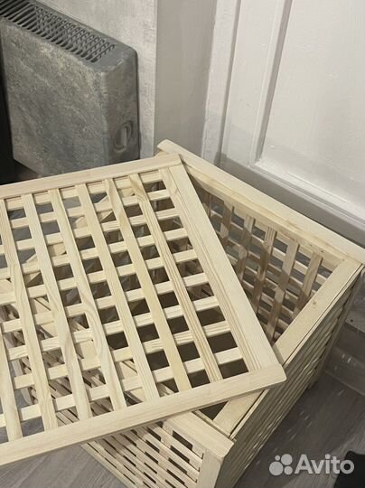 Стол-сундук из сосны + сумка Икеа Герснюгг