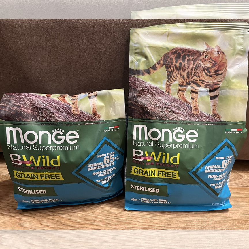 Корм для кошек Monge bwild (1,5кг  1,3кг)