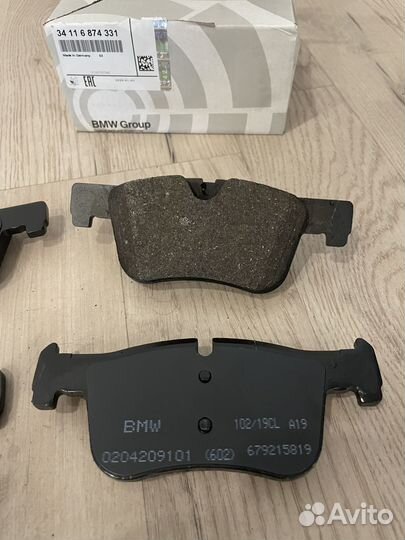 34116874331 Тормозные колодки BMW 3' F30 3 F30 LCI
