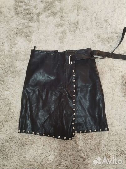 Юбка кожзам
