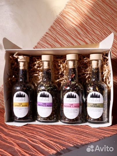 Подарочный набор чай в бутылке