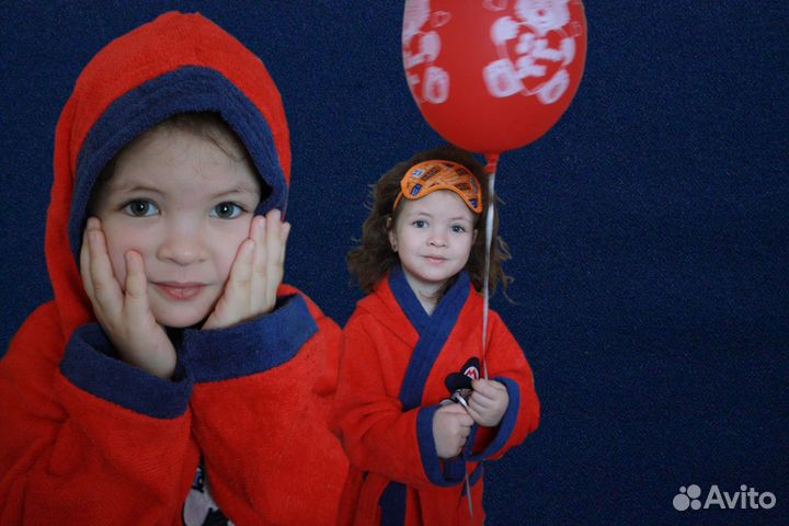 Детские махровые халаты. Египетский хлопок