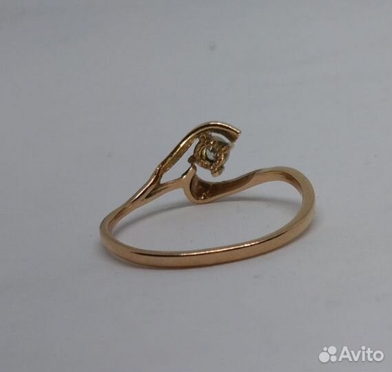 Кольцо с бриллиантом Золото 585пр