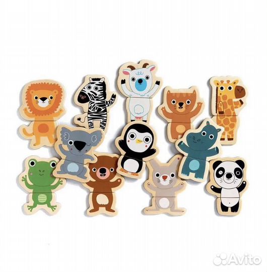 Пазлы Djeco половинки 