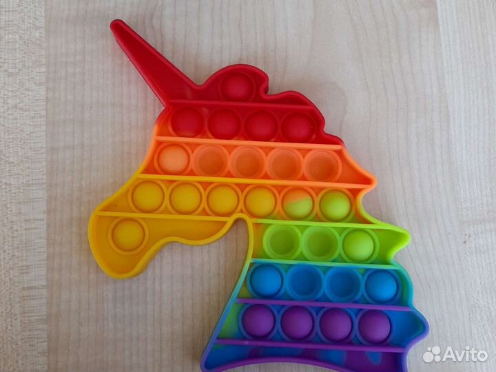 Поп ит единорог радужный