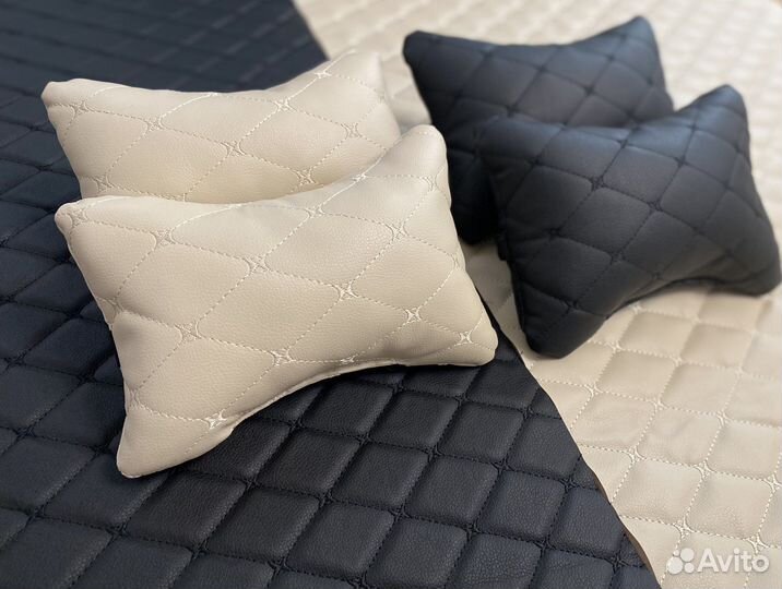 Подушка под голову Экокожа пара