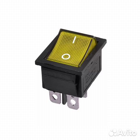 Выключатель желтый 16А 250V, 20A 125V