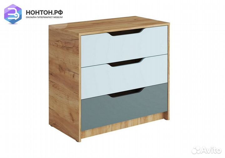 Комод Rich дуб крафт золотой / мята / сумеречный г