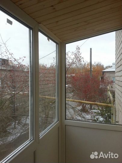 Остекление балконов под ключ