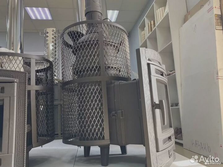 Чугунная печь для бани