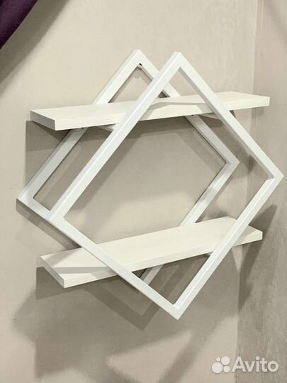 Полка в стиле лофт.ромб
