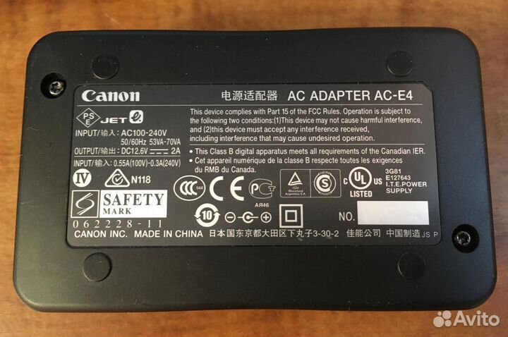 Сетевой адаптер Canon AC-E4